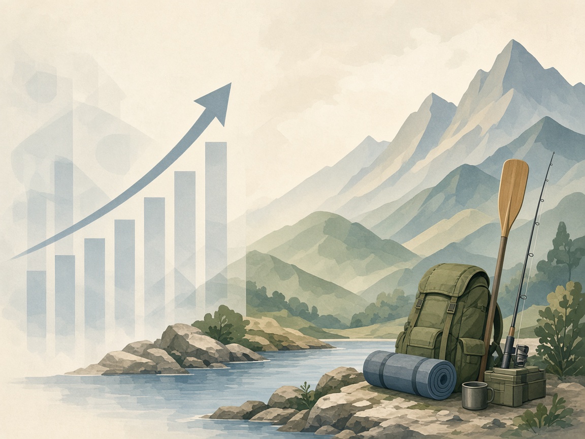 Illustration in Outdoor Recreation Economy Shows Resilience in 2023 Despite Economic Headwinds
