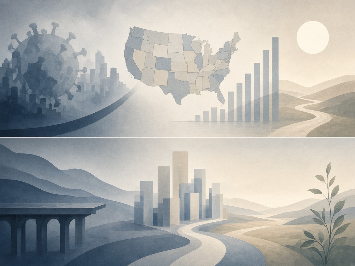 Illustration in First Official Real Personal Consumption Expenditures by State Reveal Pandemic's Varied Impact